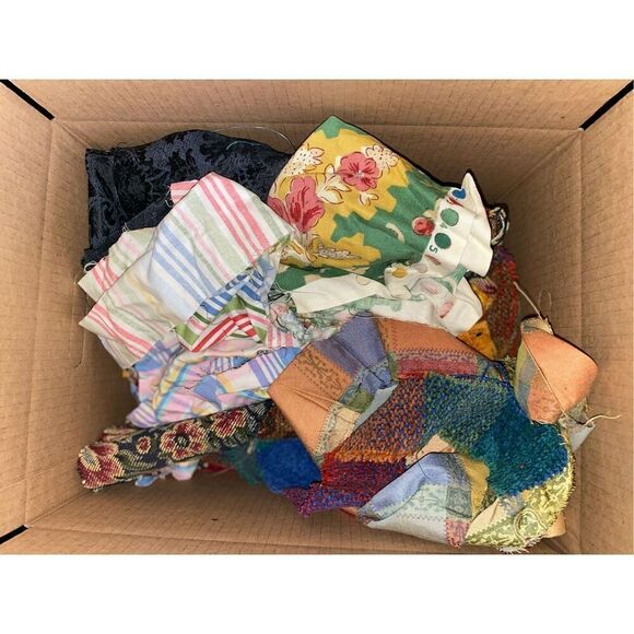 Upholstery Fabric Remnants Scraps Quilting Crafts Button Doll Furniture Making 2 - Picture 4 of 11